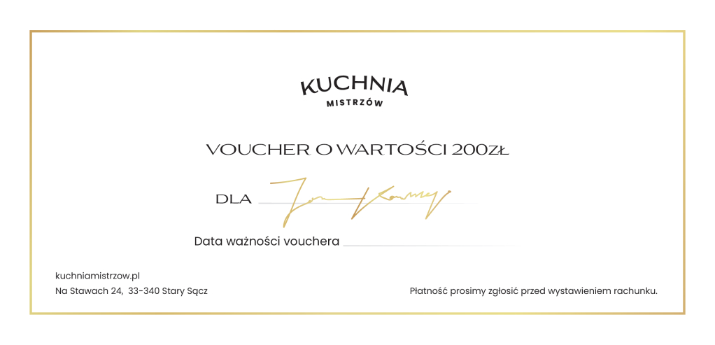 voucher kuchnia mistrzów